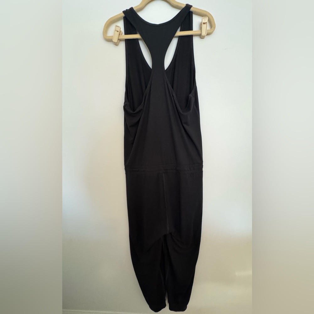 Casual Sleeveless black Jumpsuit with Drawstring Waist - Picture 5 of 6